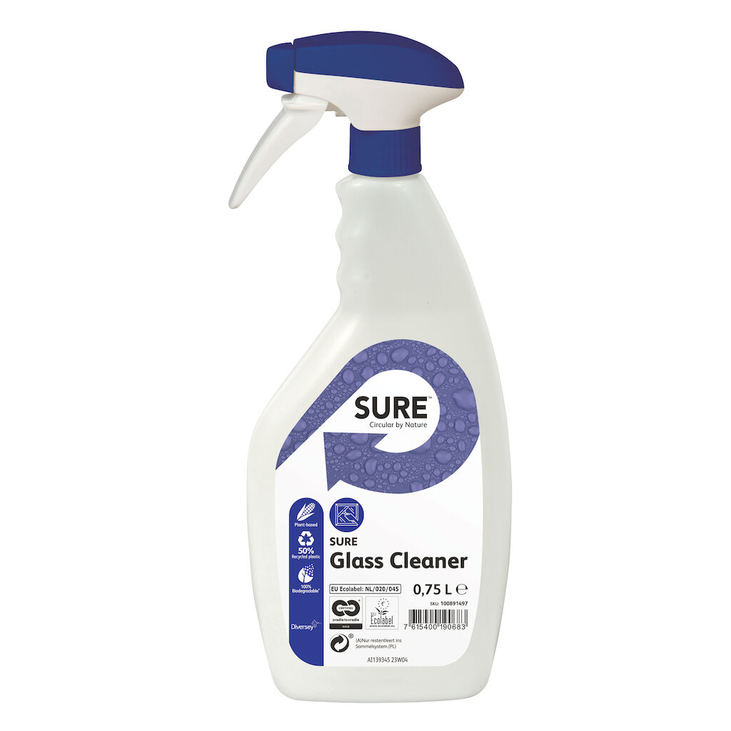 SURE Glass Cleaner 6x0.75L - Prostředek na čištění skla