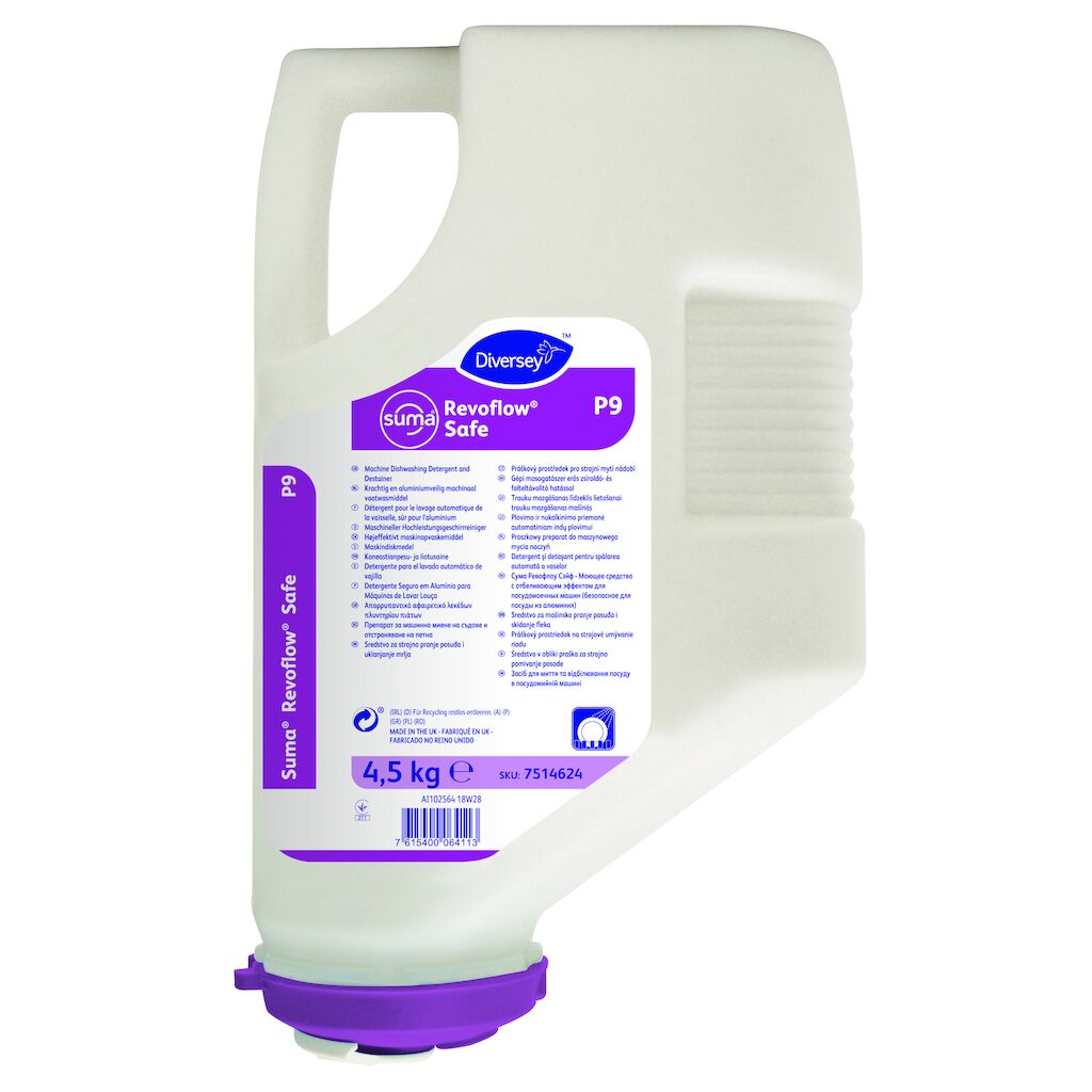 Suma Revoflow Safe P9 3x4.5kg - Maskinopvaskemiddel til alle vandhårdheder, aluminiumsikkert