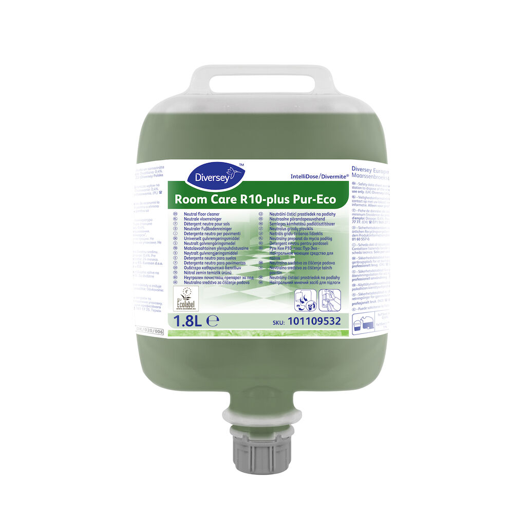 Room Care R10-plus Pur-Eco 2x1.8L - Universelt gulvrengøringsmiddel - koncentreret