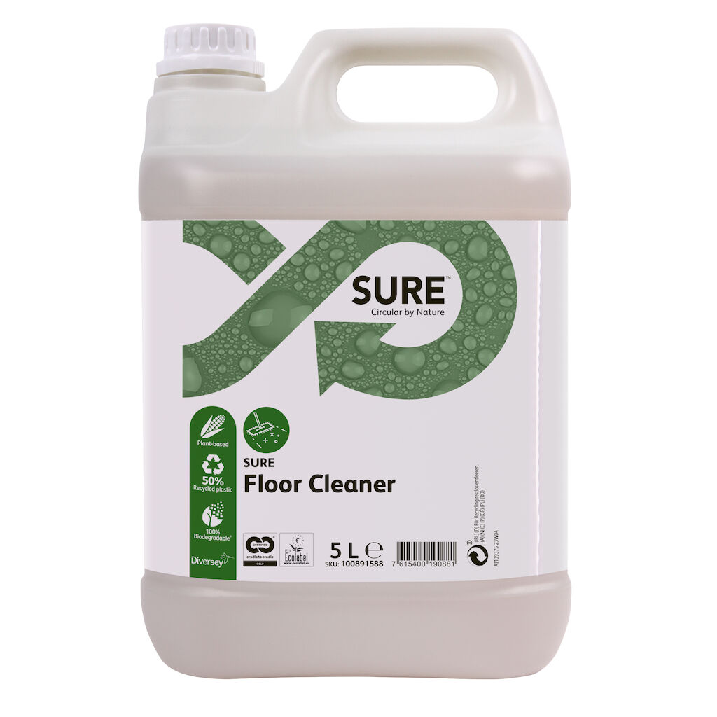SURE Floor Cleaner 2x5L - Plantebaseret gulvrengøringsmiddel