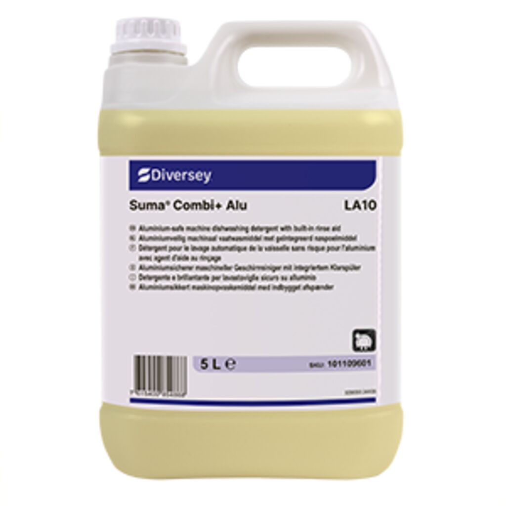 Suma Combi+ Alu LA10 2x5L - Flydende maskinopvaskemiddel med indbygget afspænder, aluminiumssikkert