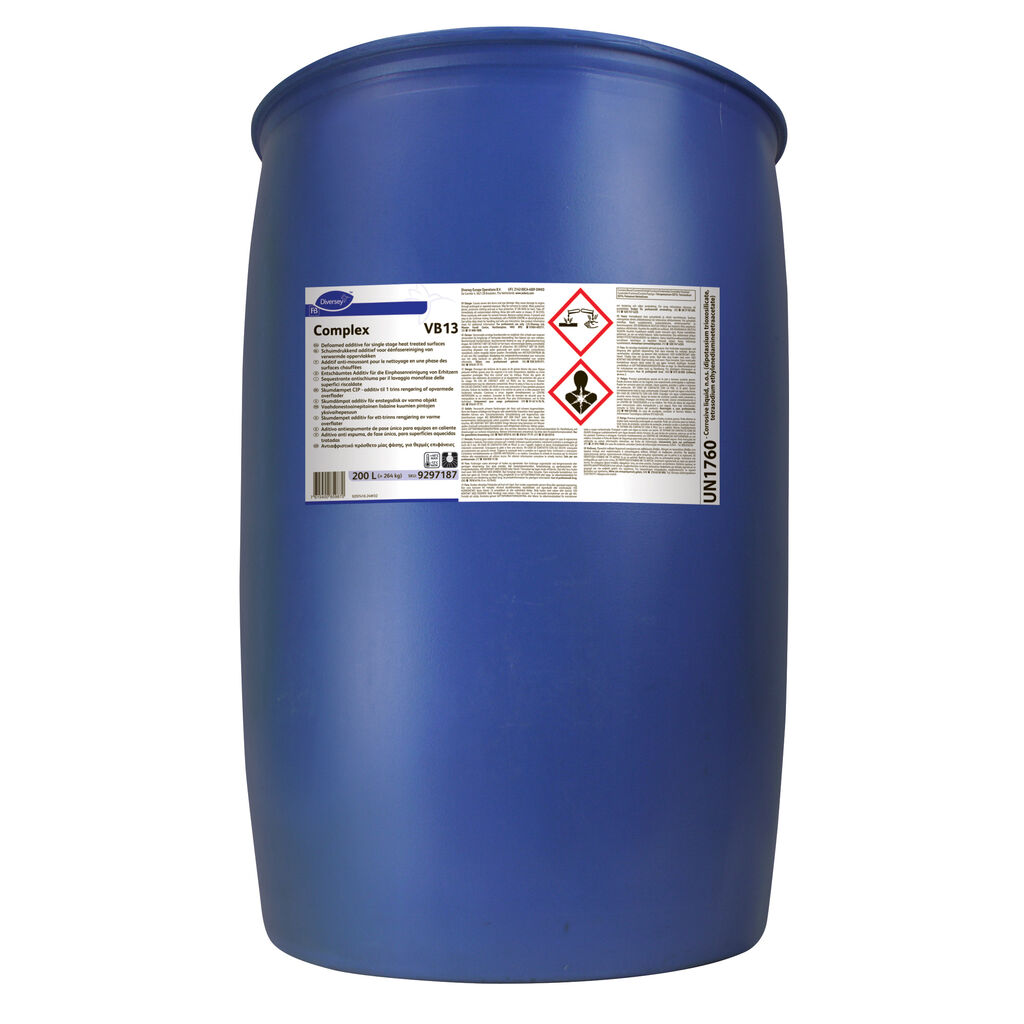 Complex VB13 200L - Entschäumtes Additiv für die Einphasen-Reinigung von Erhitzern