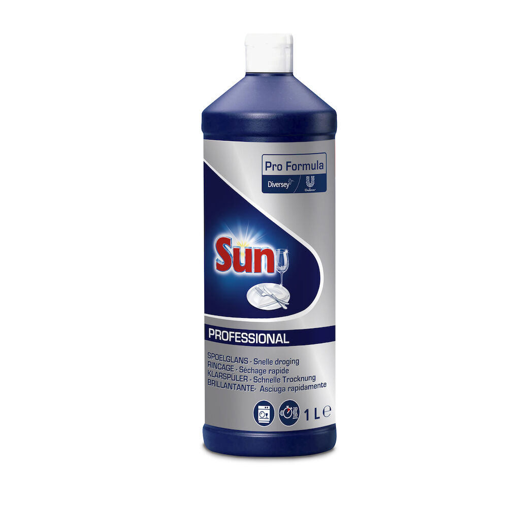 Sun Professional Klarspüler 6x1L - Neutraler Klarspüler, geeignet für Haushaltsgeschirrspülmaschinen