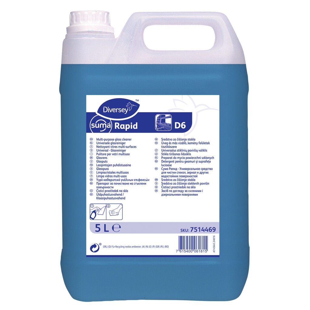 Suma Rapid D6 2x5L - Gebrauchsfertiger Glas- und Oberflächenreiniger