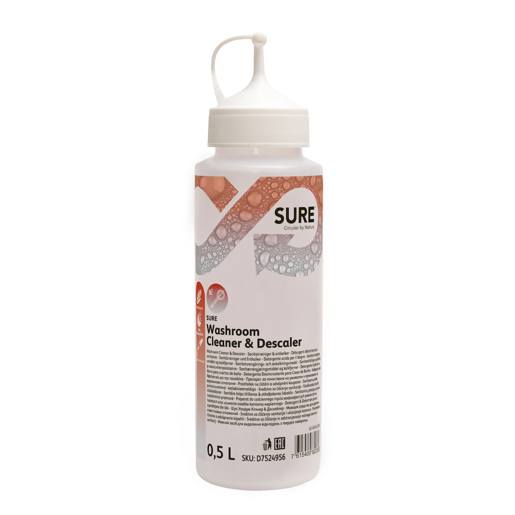 SURE Washroom Cleaner & Descaler Empty Dosingbottles 6x1pc