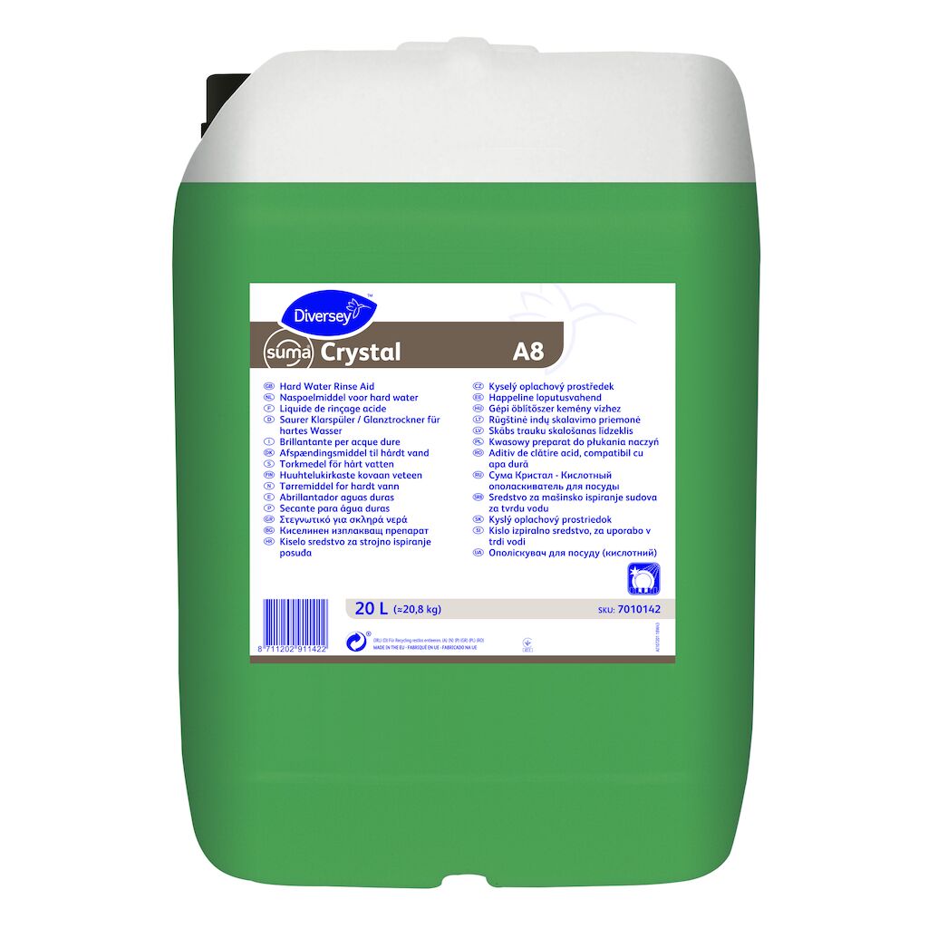 Suma Crystal A8 20L - Liquid acidic rinse aid
