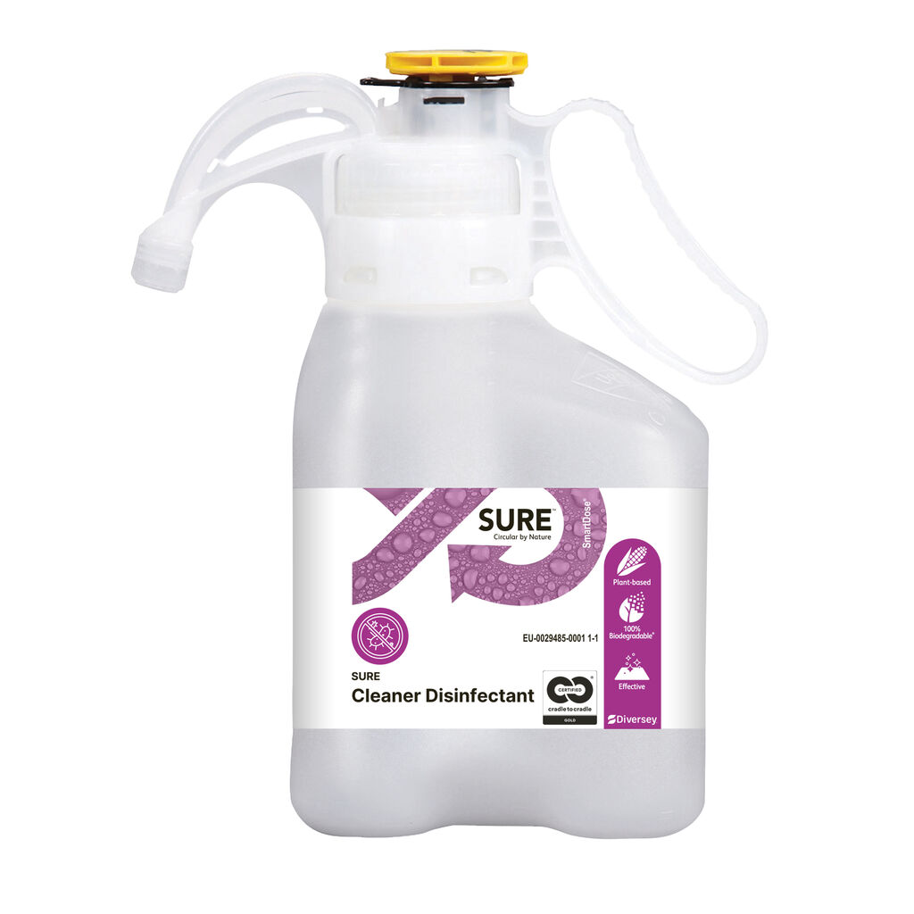 SURE Cleaner Disinfectant 1.4L - Concentrated Cleaner Disinfectant. SmartDose®. BPR approved.