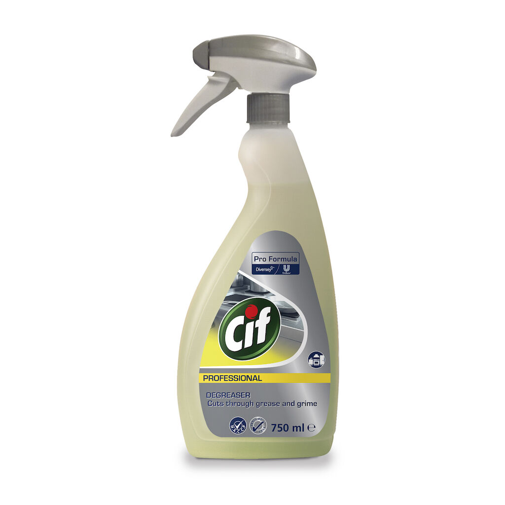 Cif Pro Formula Degreaser 6x0.75L - Ready to use kitchen degreaser for food preparation areas