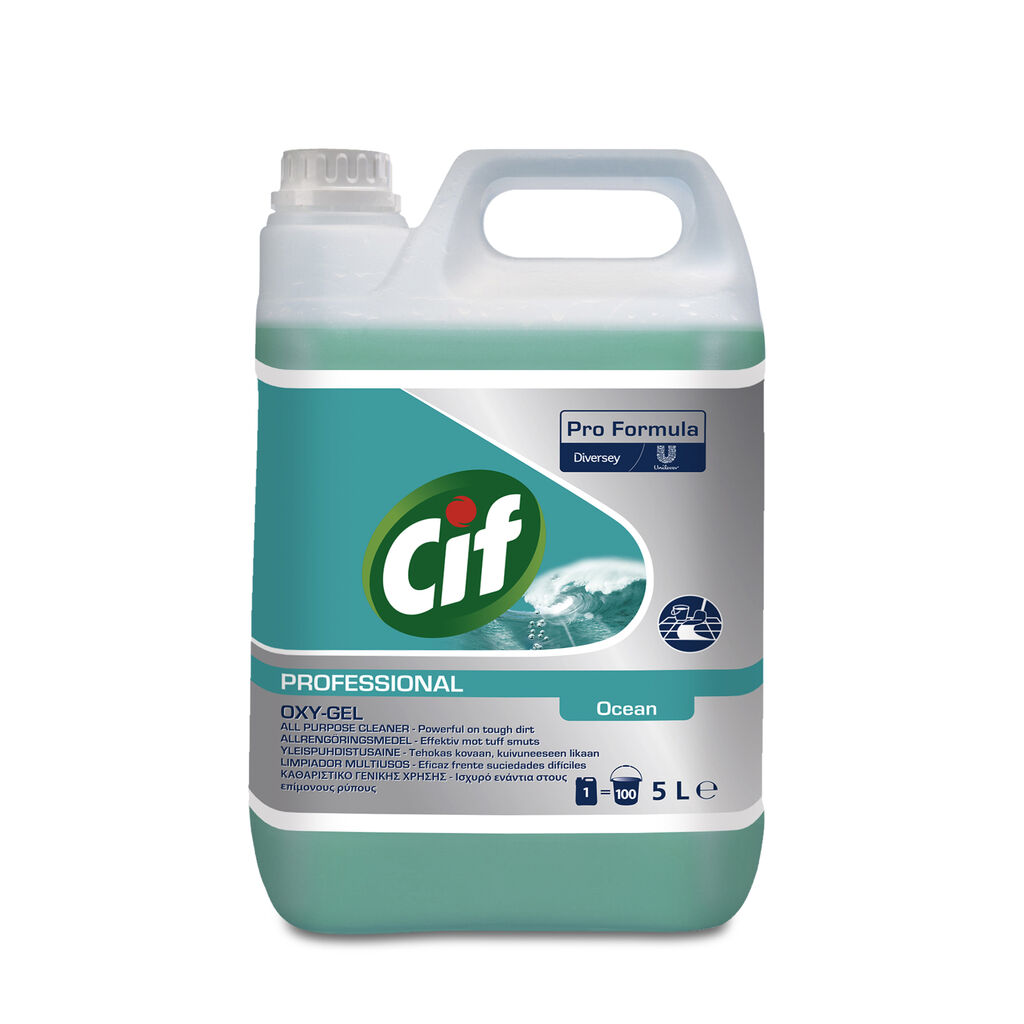 Cif Pro Formula Oxy-Gel Ocean 2x5L - Detergente con oxígeno activo para ...