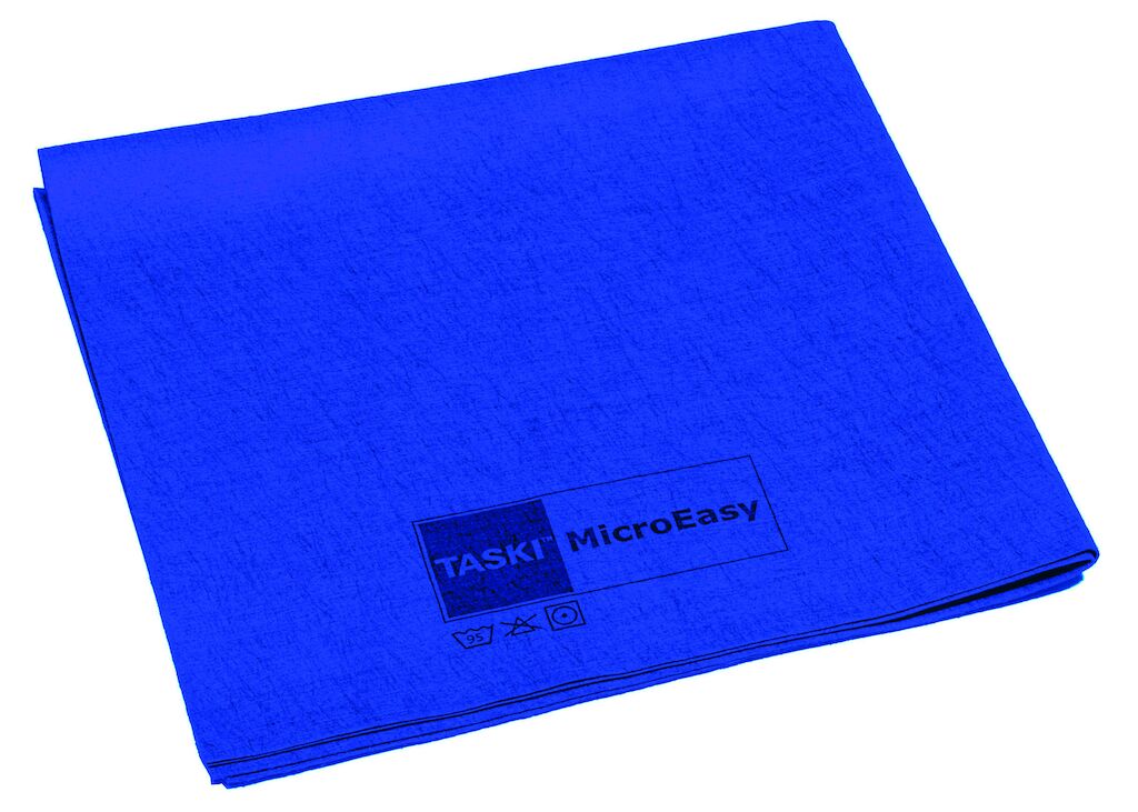 TASKI MicroEasy 5unid - 38 x 37 cm - Azul - Bayeta de microfibra versátil y ligera