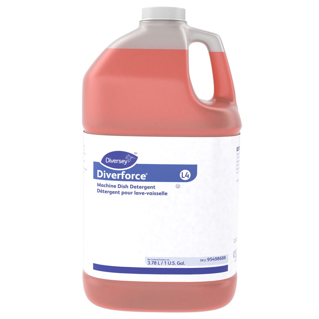 Diverforce® L4, 1gal, 4/CT - Détergent à vaisselle pour machine