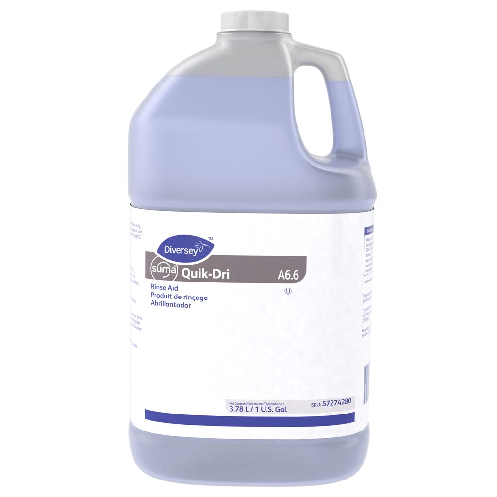 Suma® Quik-Dri A6.6 A6.6, 1gal, 4/CT - Agent de rinçage