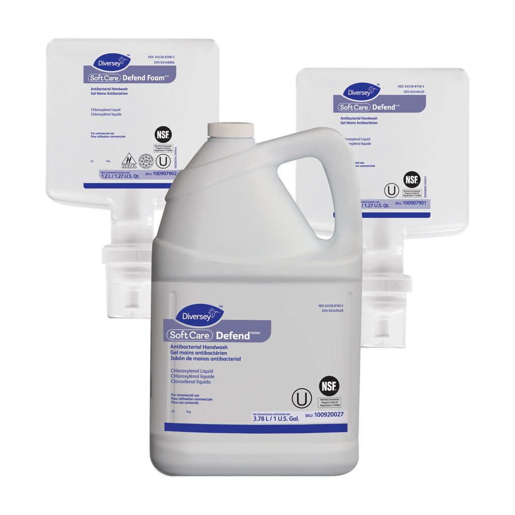 Soft Care®  Defend(™), 1.2L, 6/CT - Savon antibactérien pour les mains