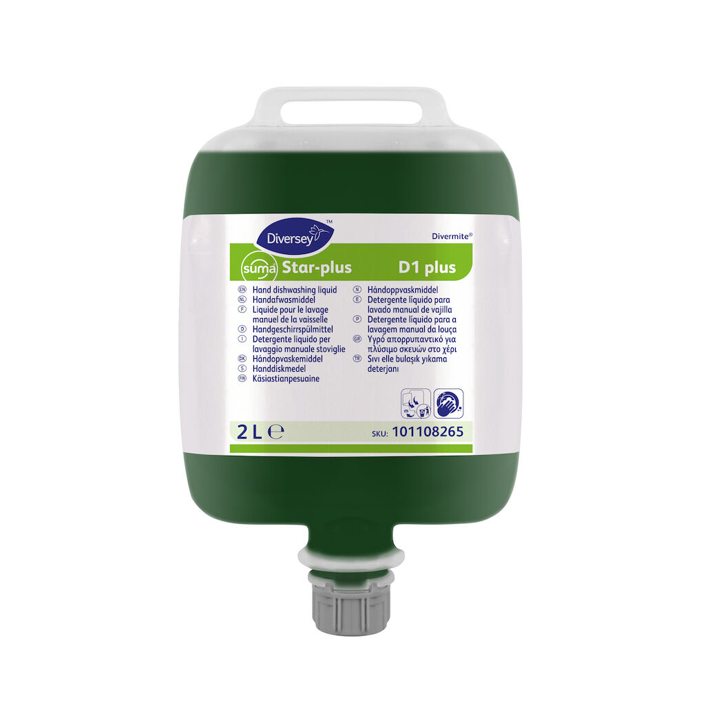 Suma Star-plus D1 3x2L - Liquide hautement concentré pour le lavage manuel de la vaisselle