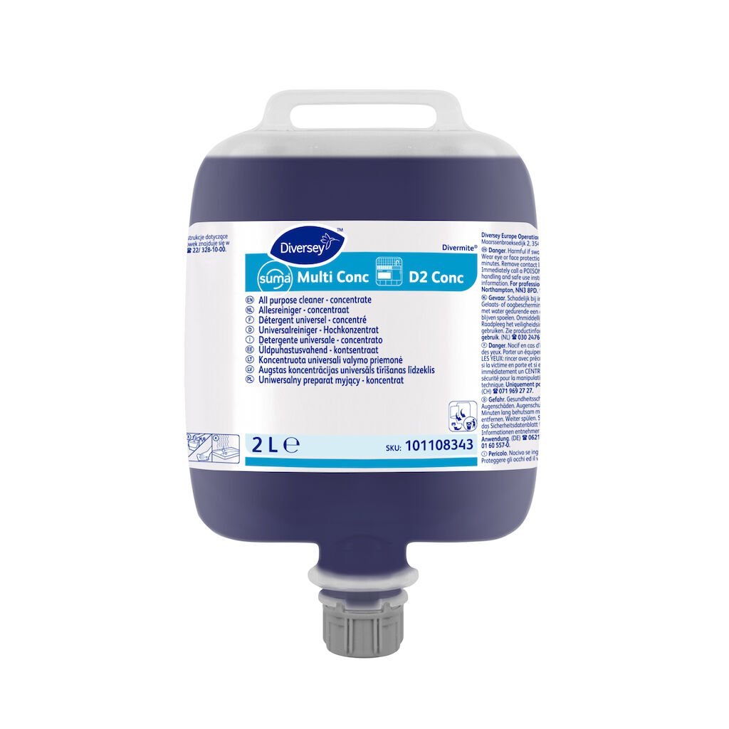 Suma Multi conc D2 Conc 3x2L - Détergent universel hautement concentré