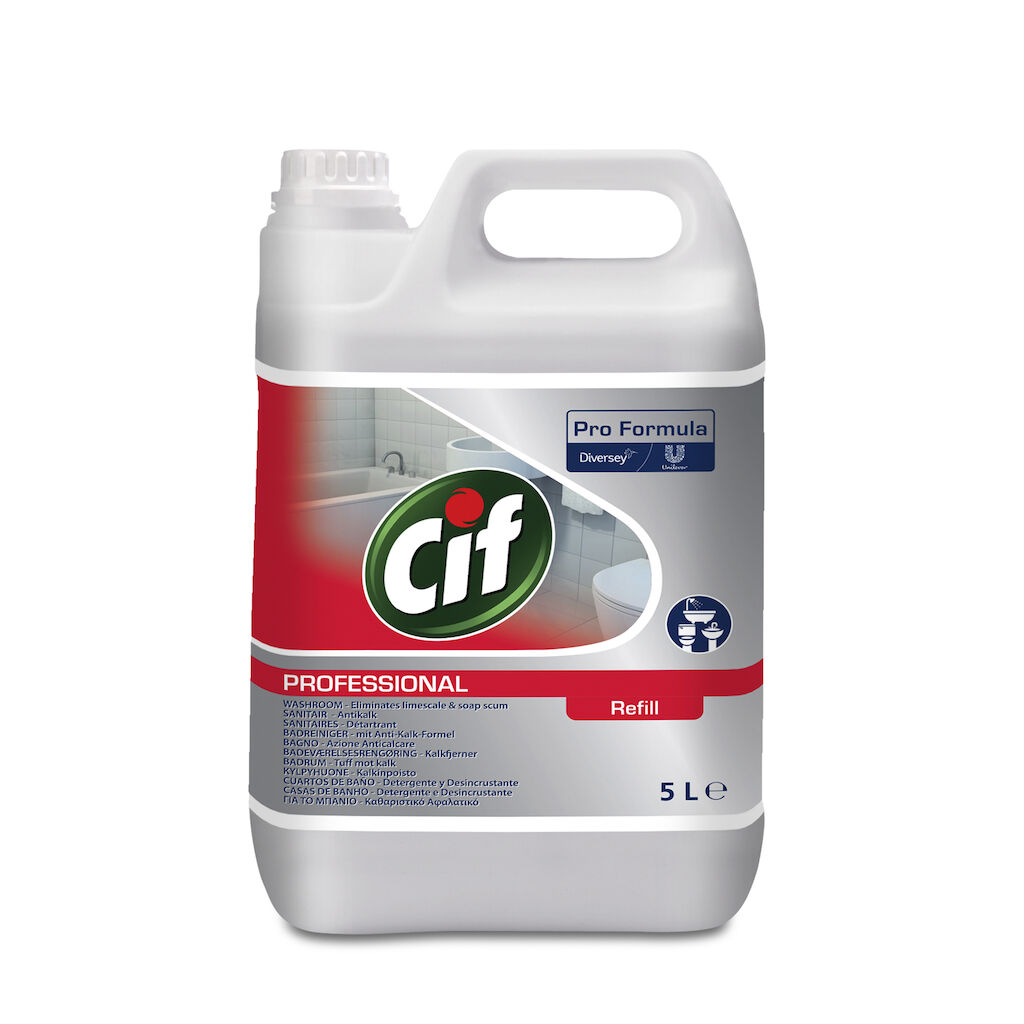 Cif Pro Formula nettoyant sanitaires 2 en 1 2x5L - Nettoyant Sanitaires 2 en 1