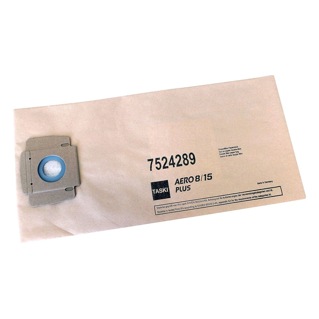 TASKI AERO Double Filter Paper Dust Bags 10db - TASKI AERO eldobható papír porzsák szűrővel