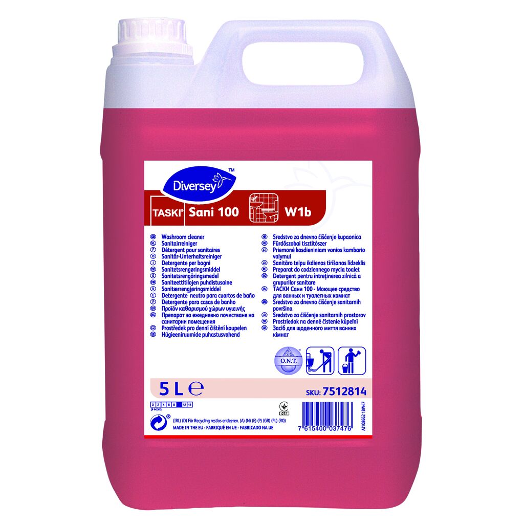 TASKI Sani 100 2x5L - Detergente per la manutenzione dei servizi igienici