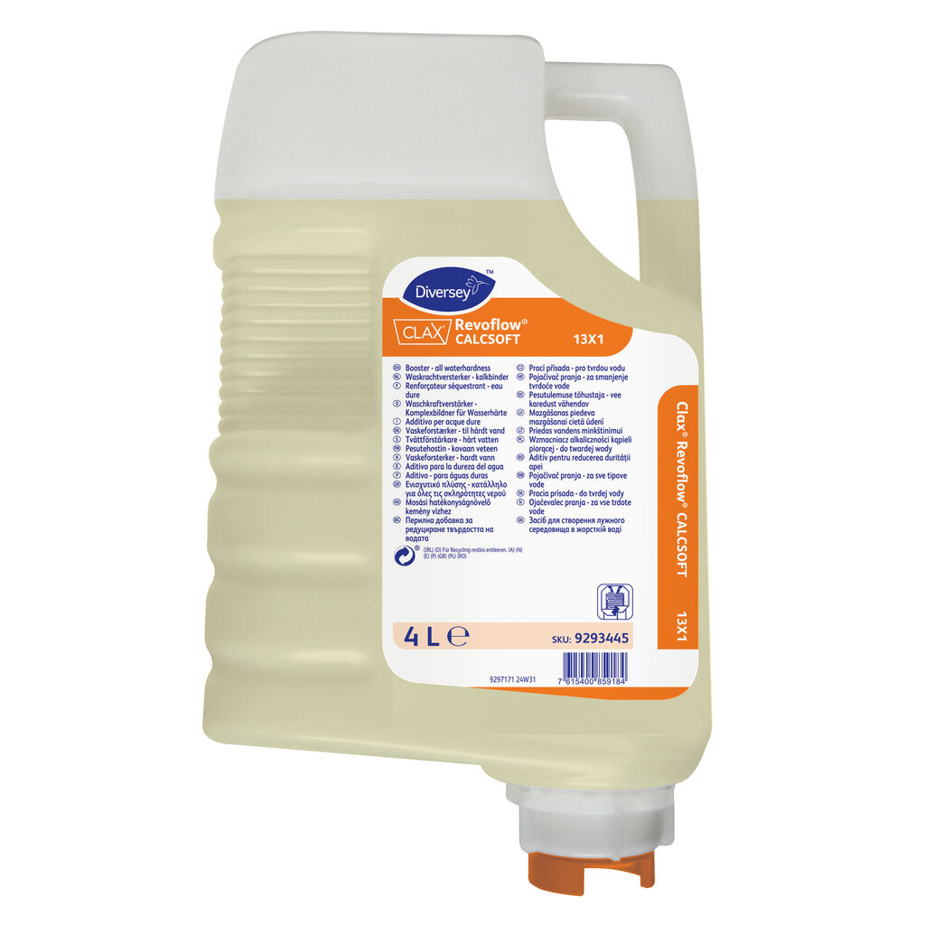 Clax Revoflow Calcsoft 3x4L - Potenziatore di lavaggio - per acqua dura