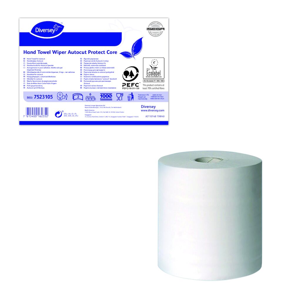 Hand Towel Wiper for Autocut Protect 6pz - L 150 m / H 21 cm / Ø 18 cm