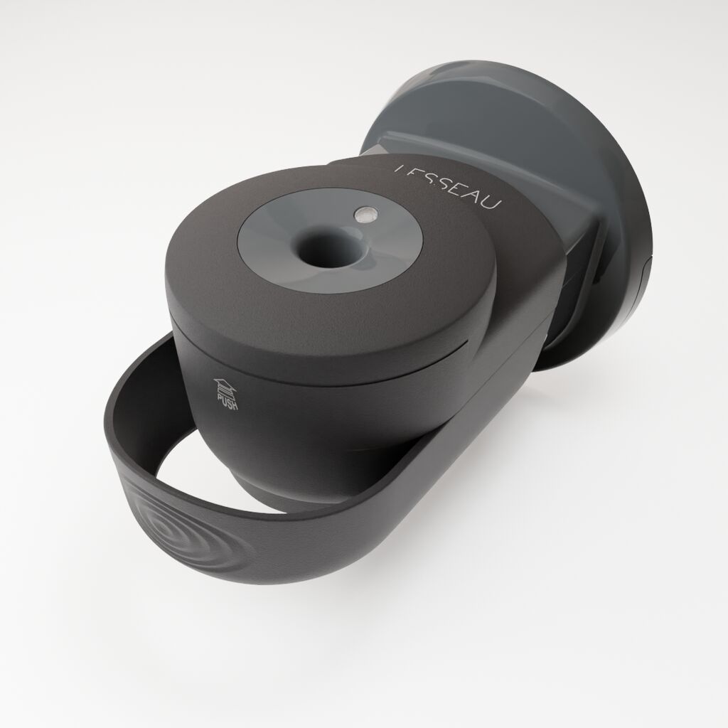 LESSEAU Dispenser lavamani manuale 1pz - Nero - Dispenser lavamani manuale