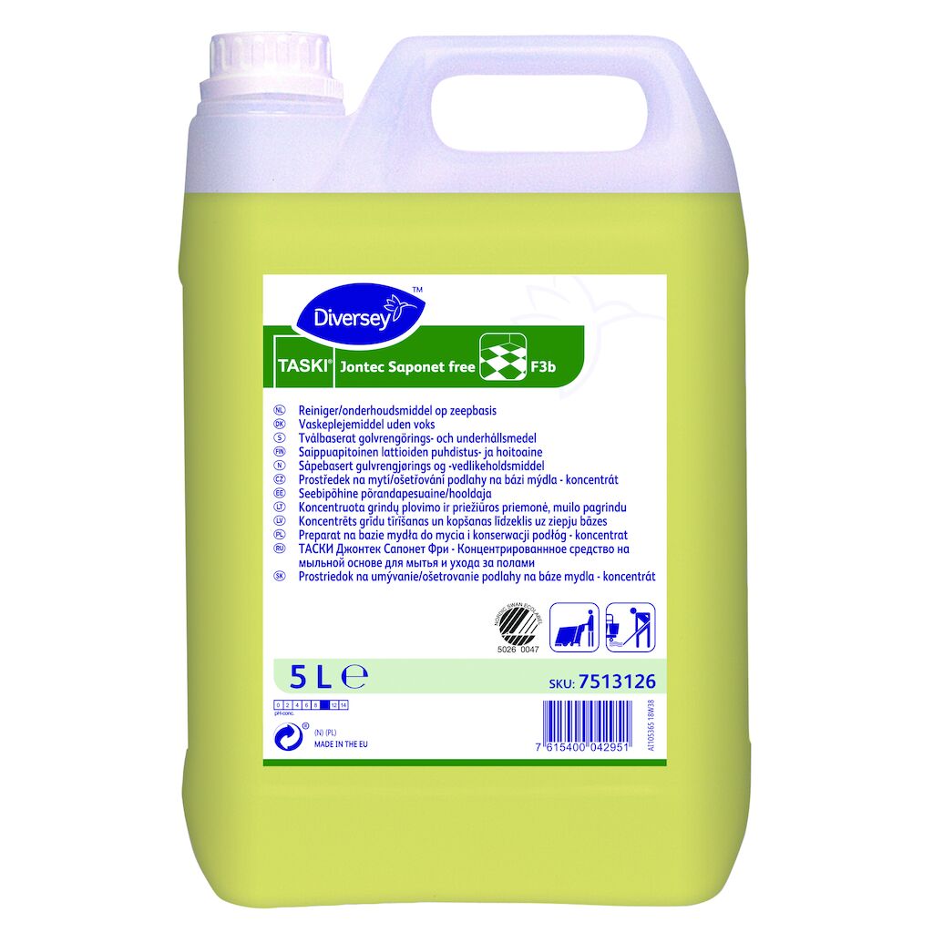 TASKI Jontec Saponet free F3b 2x5L - Vloerreiniger/onderhoudsproduct op basis van zeep