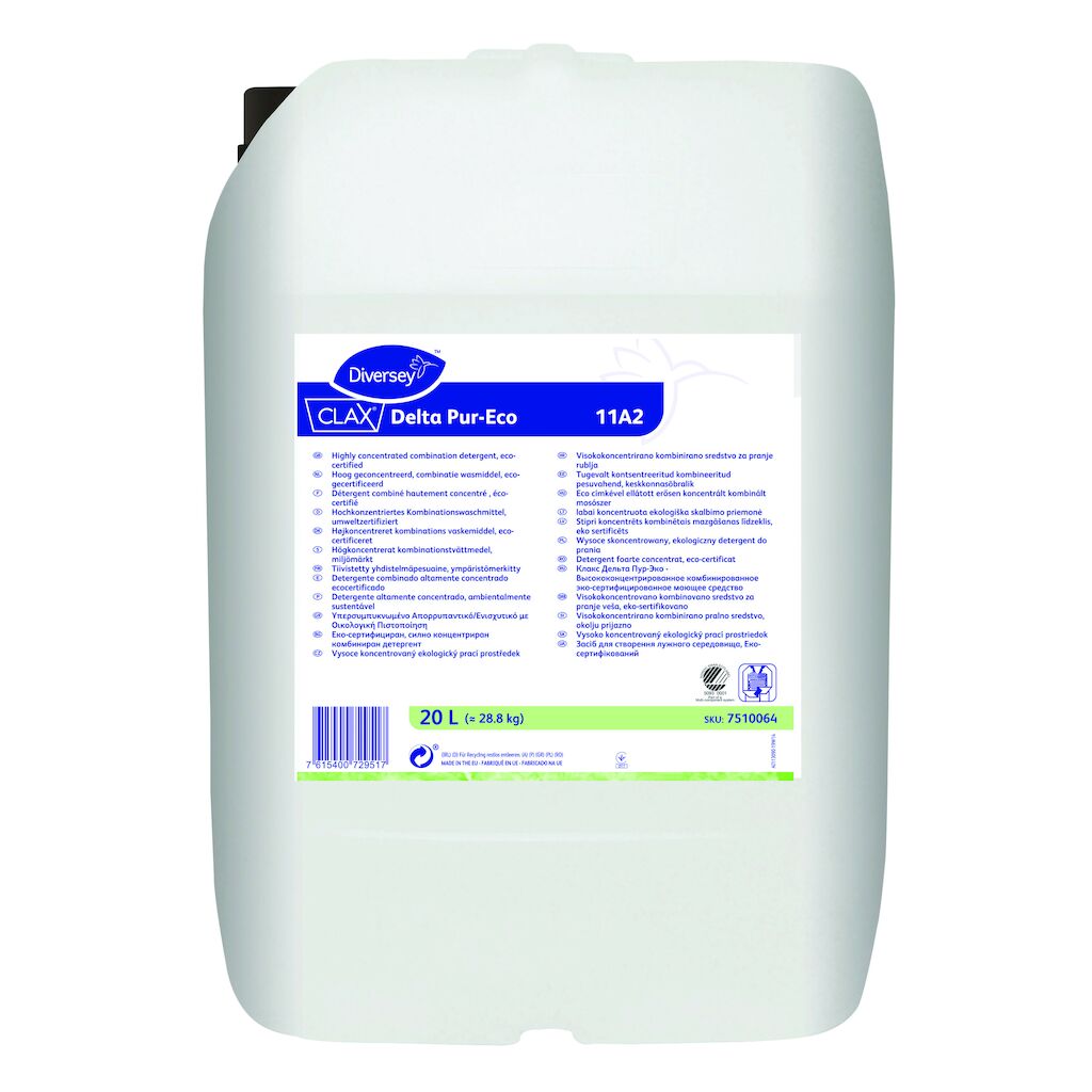 Clax Delta Pur-Eco 11A2 20L - wysoce skoncentrowany, ekologiczny detergent do prania