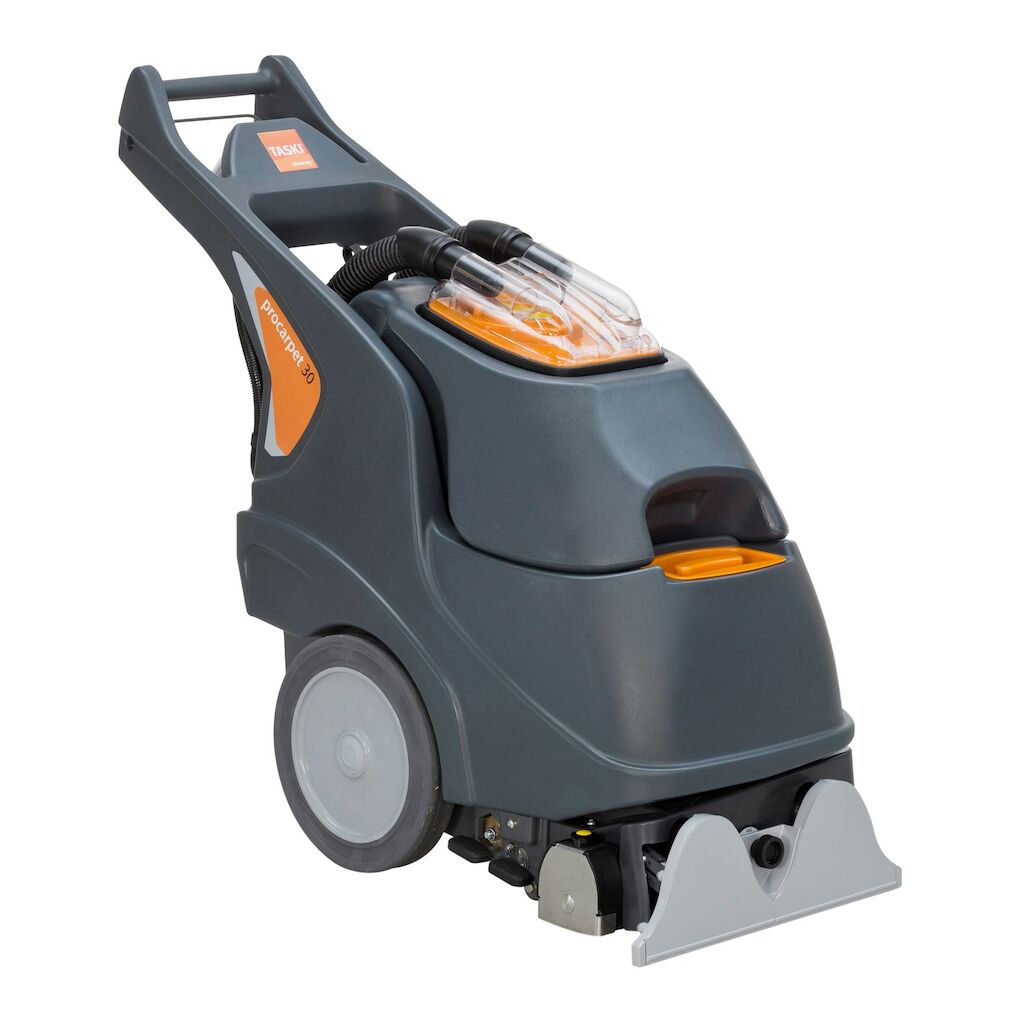 TASKI procarpet 30 1szt. - urządzenie 2w1 do utrzymania czystości dywanów, wykładzin dywanowych i obić, przeznaczone do wykonywania gruntownego czyszczenia metodą ekstrakcyjną lub czyszczenia pośredniego metodą odświeżania: kapsułkowanie, o szerokości pra