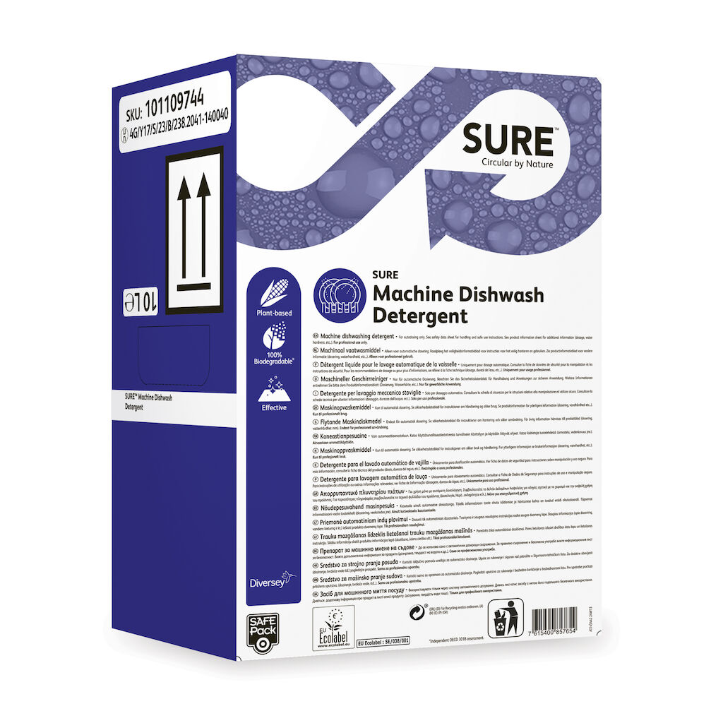 SURE Machine Dishwash Detergent 10L - Detergent do maszynowego mycia naczyń w warunkach wody twardej