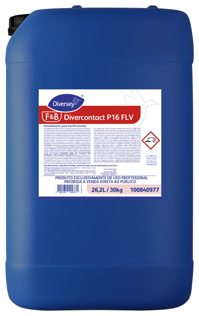 DIVERCONTACT P16 FLV 26.2L - DESINFETANTE PARA HORTIFRUTÍCOLAS