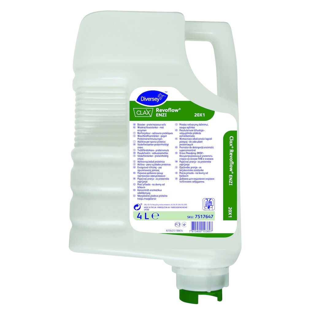 Clax Revoflow ENZI 20X1 3x4L - Aditivo – para sujidades proteicas
