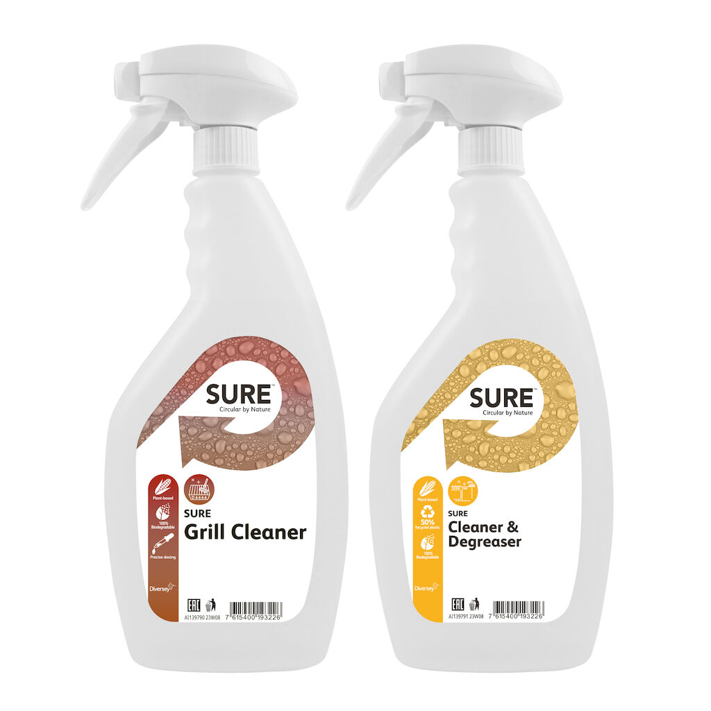 SURE Grill Cleaner & Degreaser Empty Spraybottles - 750ml 6x1Buc. - Flacon de 750ml. cu pulverizator pentru SURE Grill & Degreaser