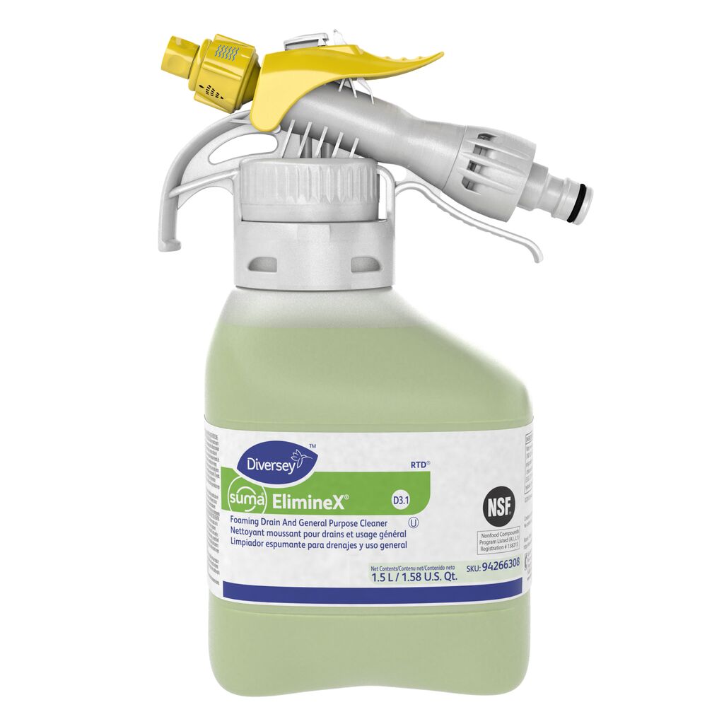 SUMA Suma® ElimineX® D3.1 D3.1, 1.5L, 2/CT - Foaming Drain and General