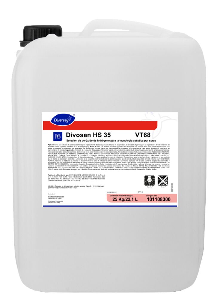 DIVOSAN HS 35 22.1L - Desinfectante en base a Peróxido de Hidrógeno ...