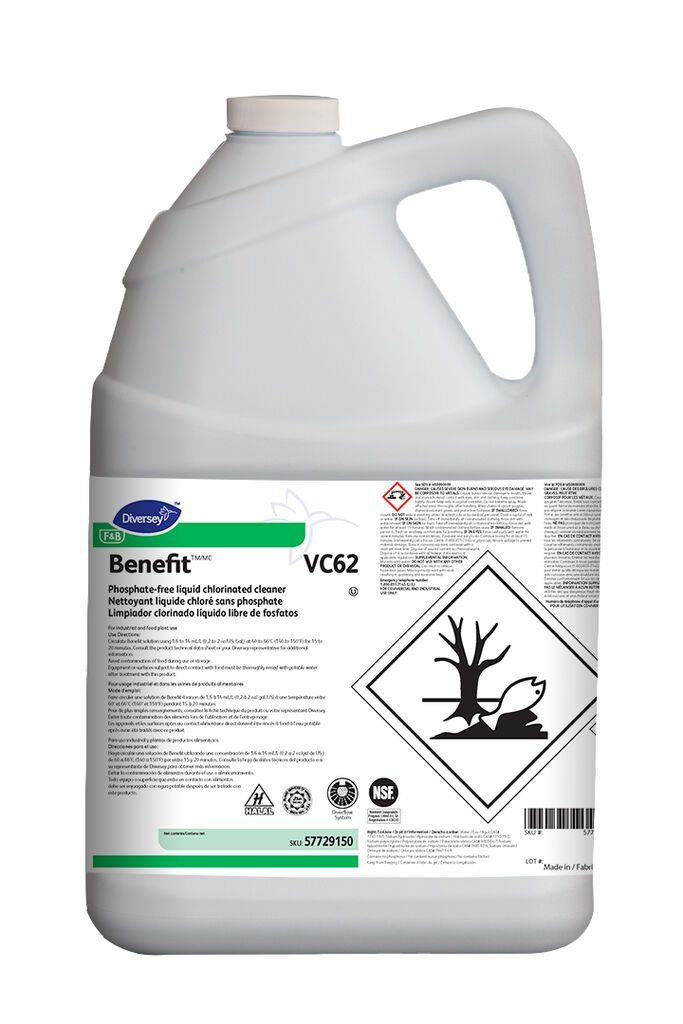 REVI ルヴィ　VCF Extra Llquid Benefit VC62 1gal, 1/CT - Phosphate-Free Liquid Chlorinated
