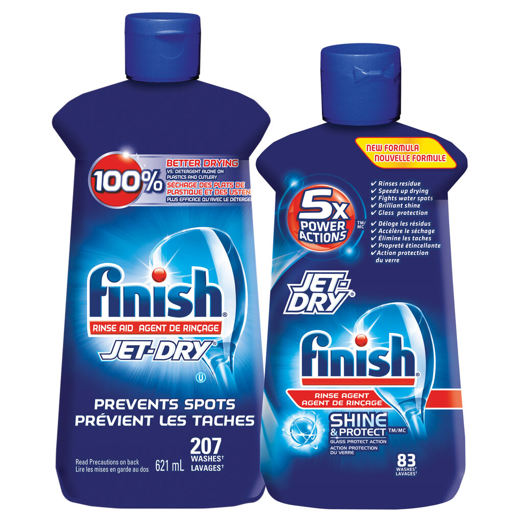 Finish® Jet-Dry® Rinse Aid, 250ml, 8/CT | Solenis Products
