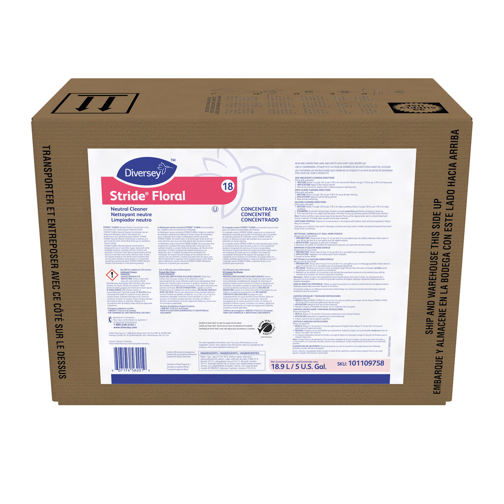 【未使用】FloralVinesTribalRug120×170 Stride® Floral Neutral Cleaner 18, 5gal - Neutral Cleaner