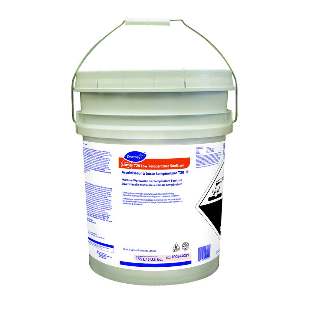 【suma】 Suma® T20 Low Temperature Sanitizer T20, 5gal - Machine Warewash