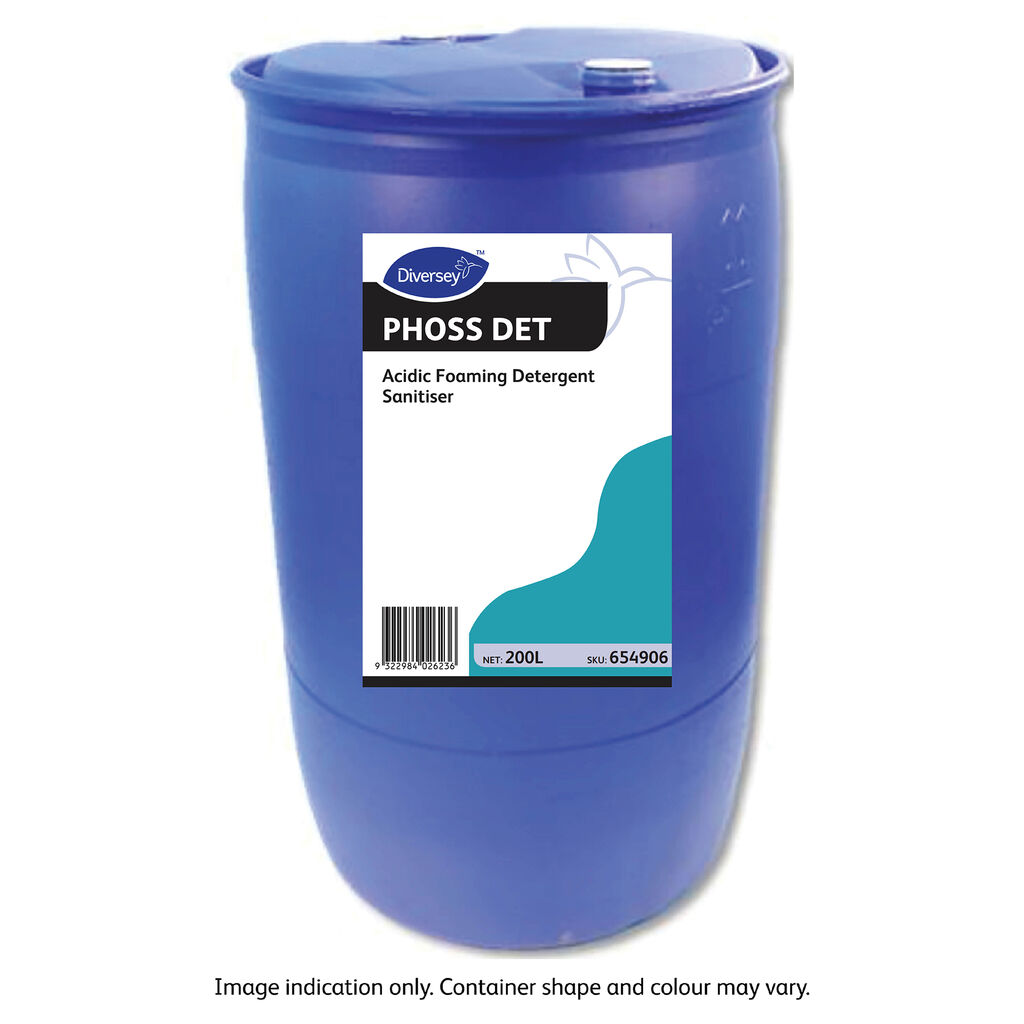 Phoss Det 200L - Acidic Foaming Detergent SanitiserAcidic Foaming ...