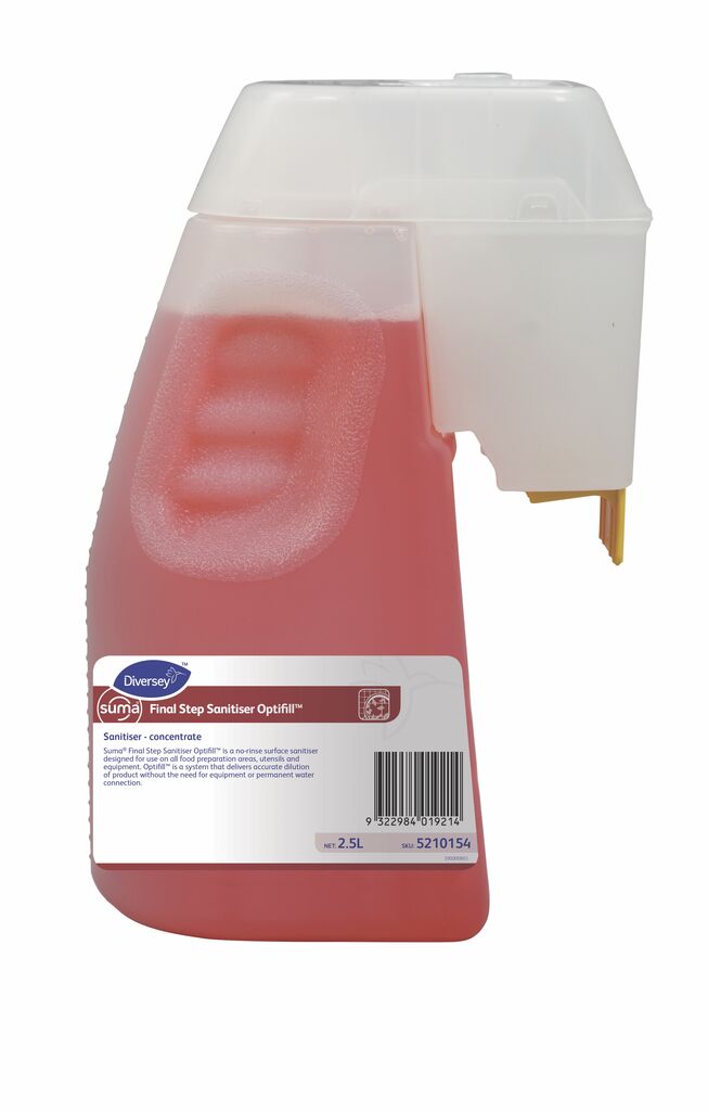 Suma Final Step Optifill 2.5L - No rinse sanitiser | Solenis Products