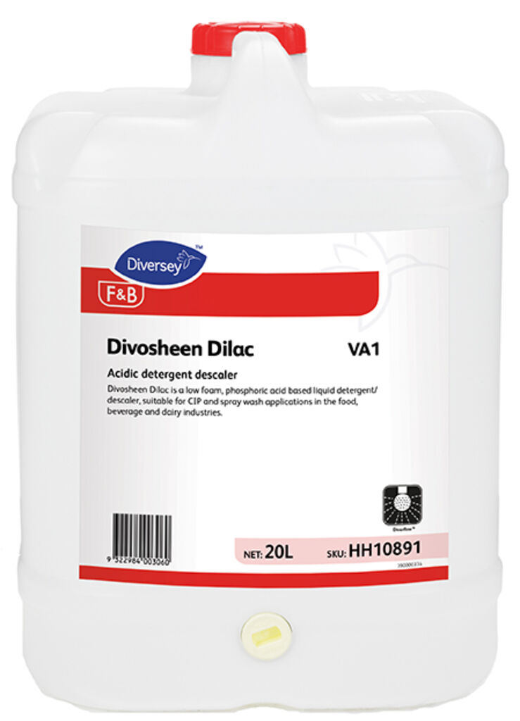 Divosheen Dilac 20L - Acidic detergent descaler | Solenis Products