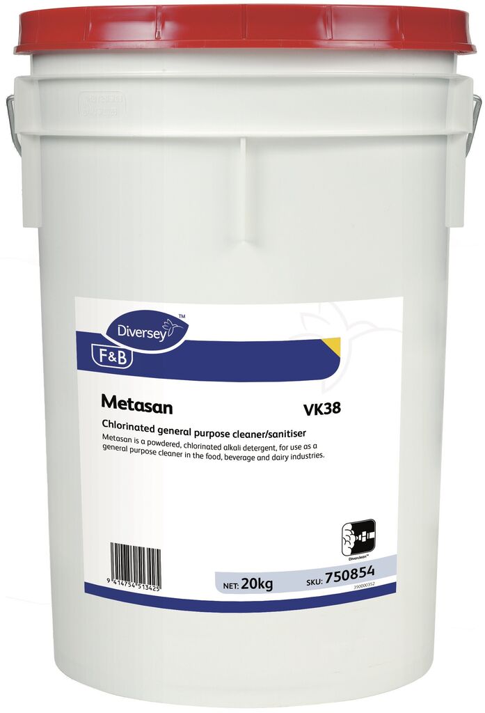 Metasan 20kg - A powdered, chlorinated alkali detergent, for use as a ...