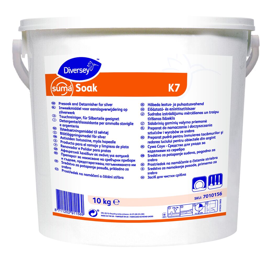 Suma Soak K7 10kg - Powder presoaker and silver detarnisher | Solenis ...
