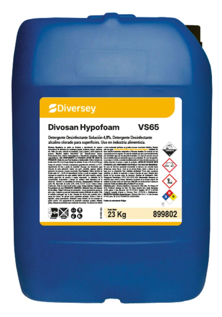 DIVOSAN HYPOFOAM VS65 23kg - Detergente desinfectante solución 4,8% ...
