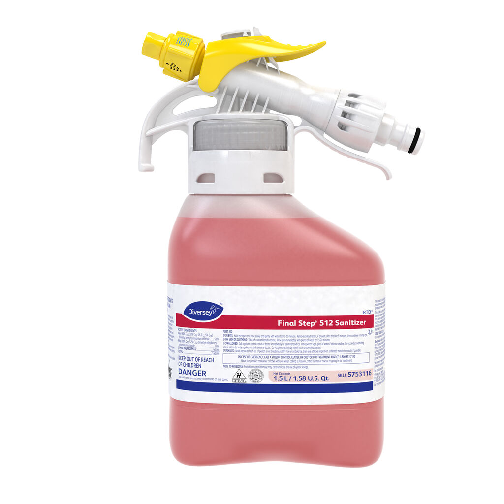 Final Step® 512 Sanitizer, 1.5L, 2/CT | Solenis Products