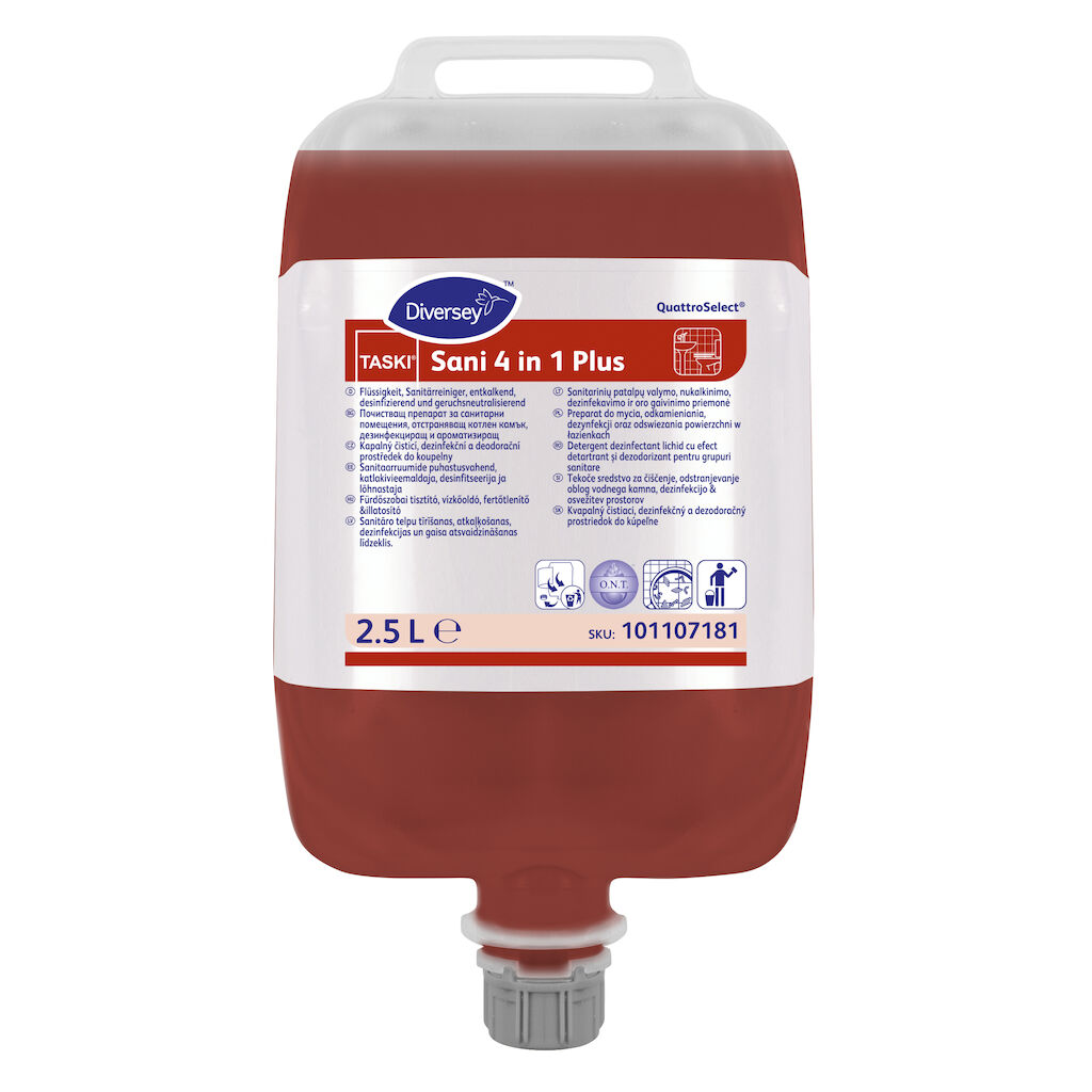 TASKI Sani 4 in 1 Plus 2x2.5L - Folyékony, tisztító és fertőtlenítőszer ...