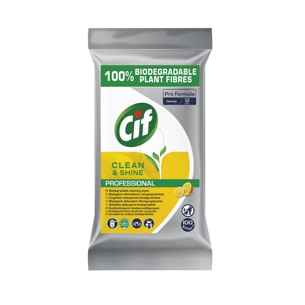Cif Pro Formula Reinigungstücher Clean & Shine 4x100Stk. - Biologisch ...