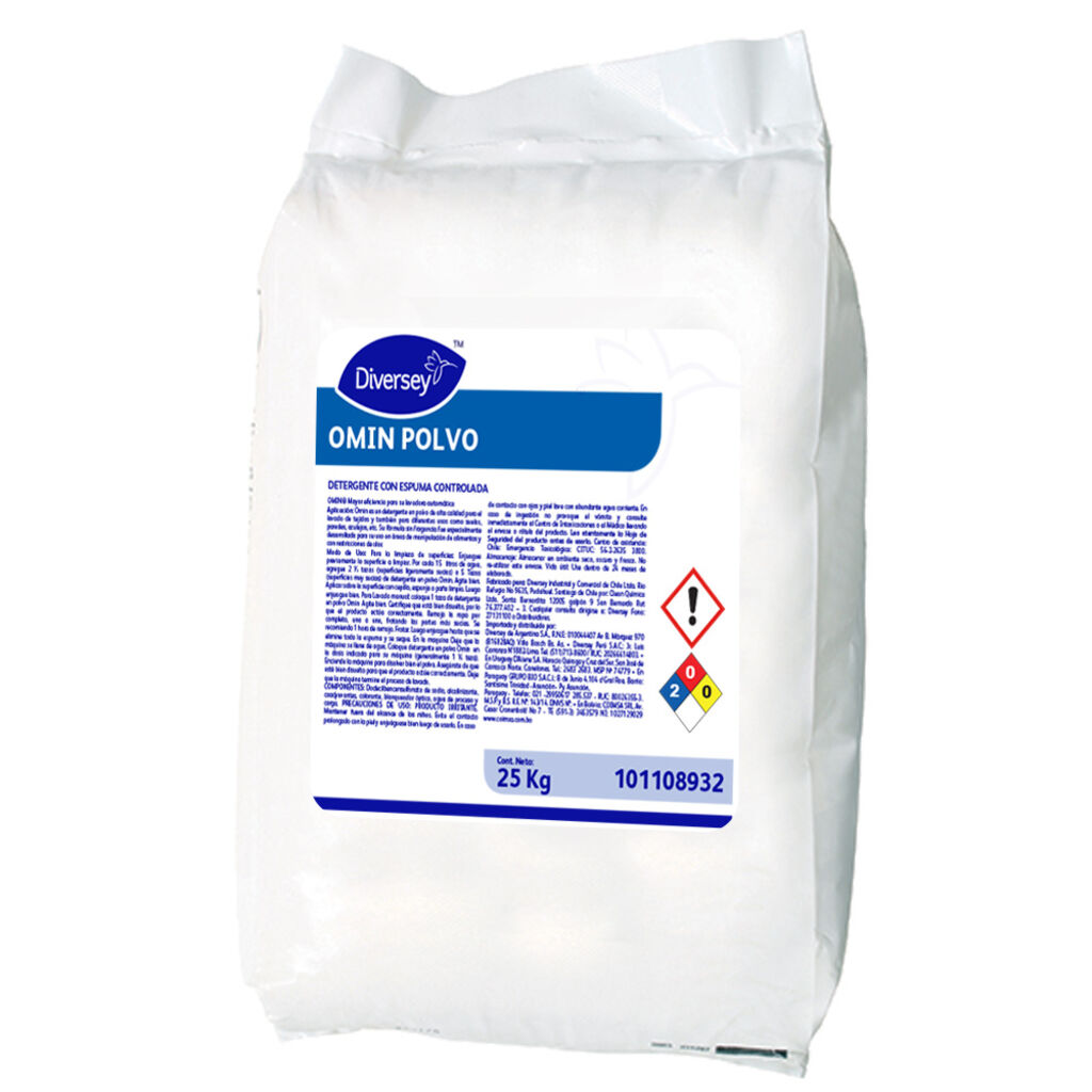 OMIN MAX 25kg - DETERGENTE EN POLVO PARA EL LAVADO DE ROPA. ESPUMA ...