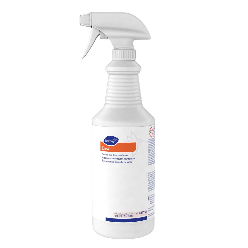Crew® Foaming Acid Restroom Cleaner, 32oz, 12/CT - Foaming