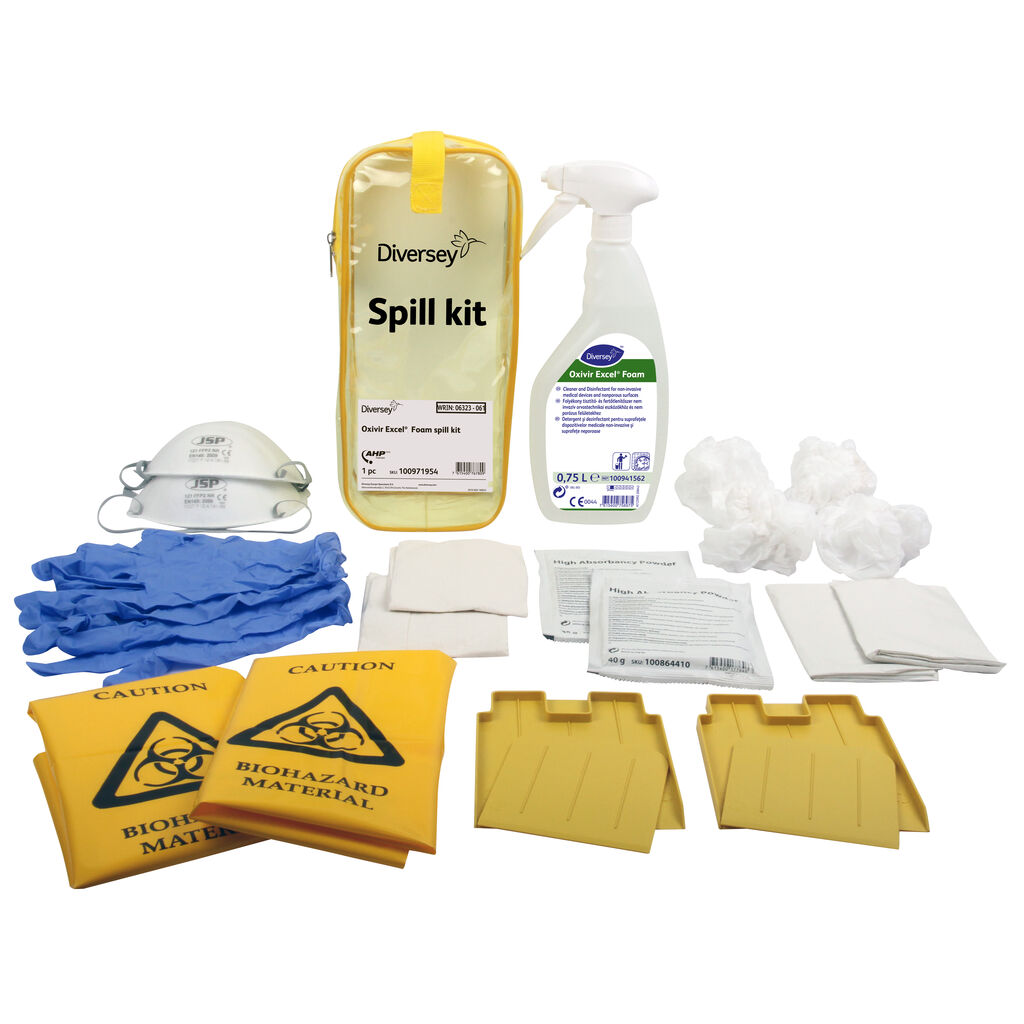 Oxivir Excel Foam Spill Kit 1pc - Spill kit with fast acting absorbant ...